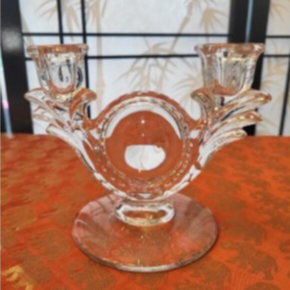 1930s Pair of Duncan Miller Double Candlestick Holder - Picture 2 of 5